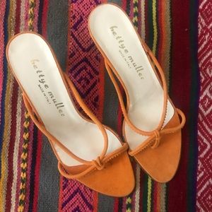 BETTYE MULLER SUEDE KITTEN HEEL